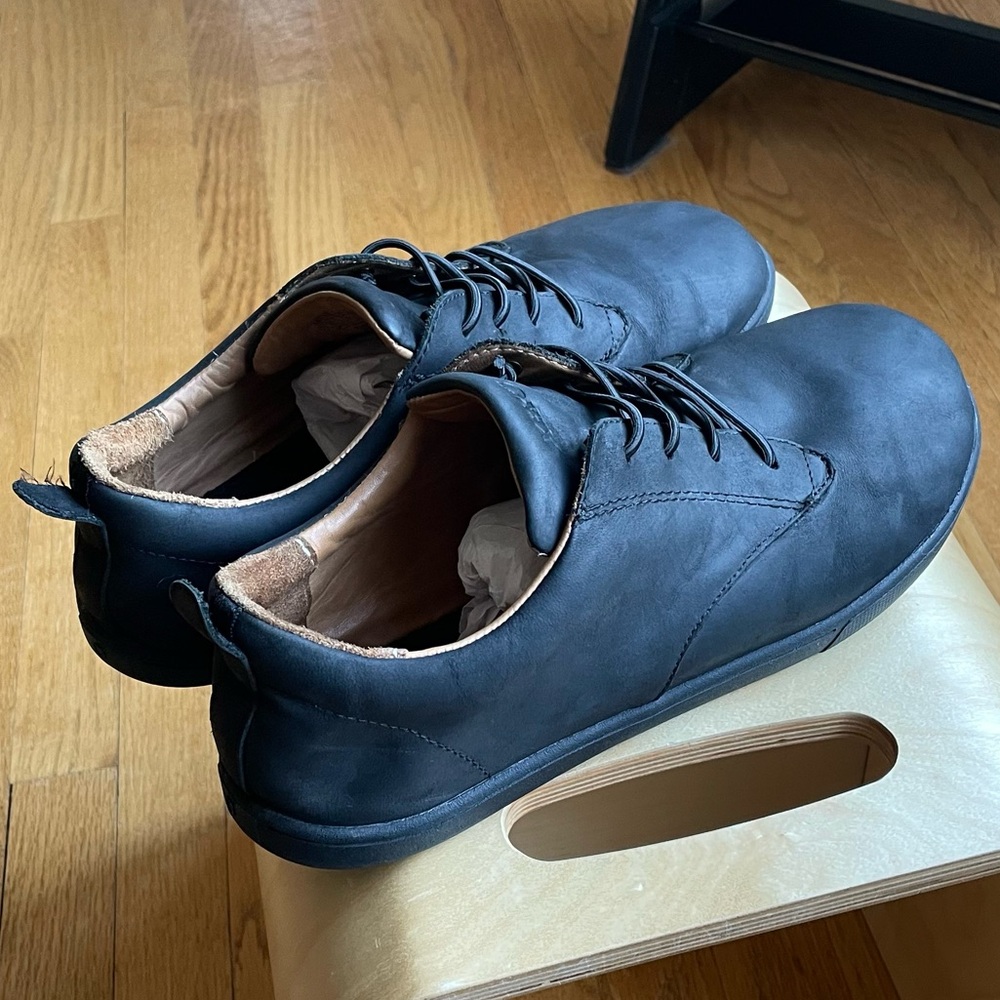 Xero Glenn Black Leather - Size 10US - Barefoot Zero Drop Shoes